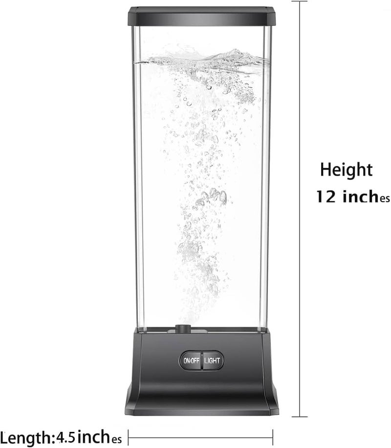 ColorLife Electric Jellyfish Tank Table Lamp with Color Changing Light Gift for Kids Men Women Home Deco for Room Mood Light for Relax(Black) - Image 4